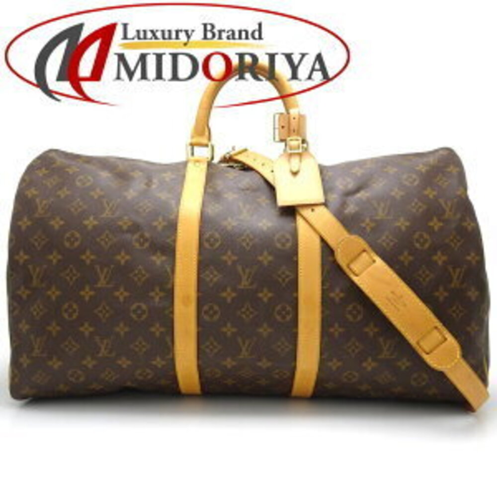 Louis Vuitton Monogram Keepall Bandouliere Brown Boston Bag